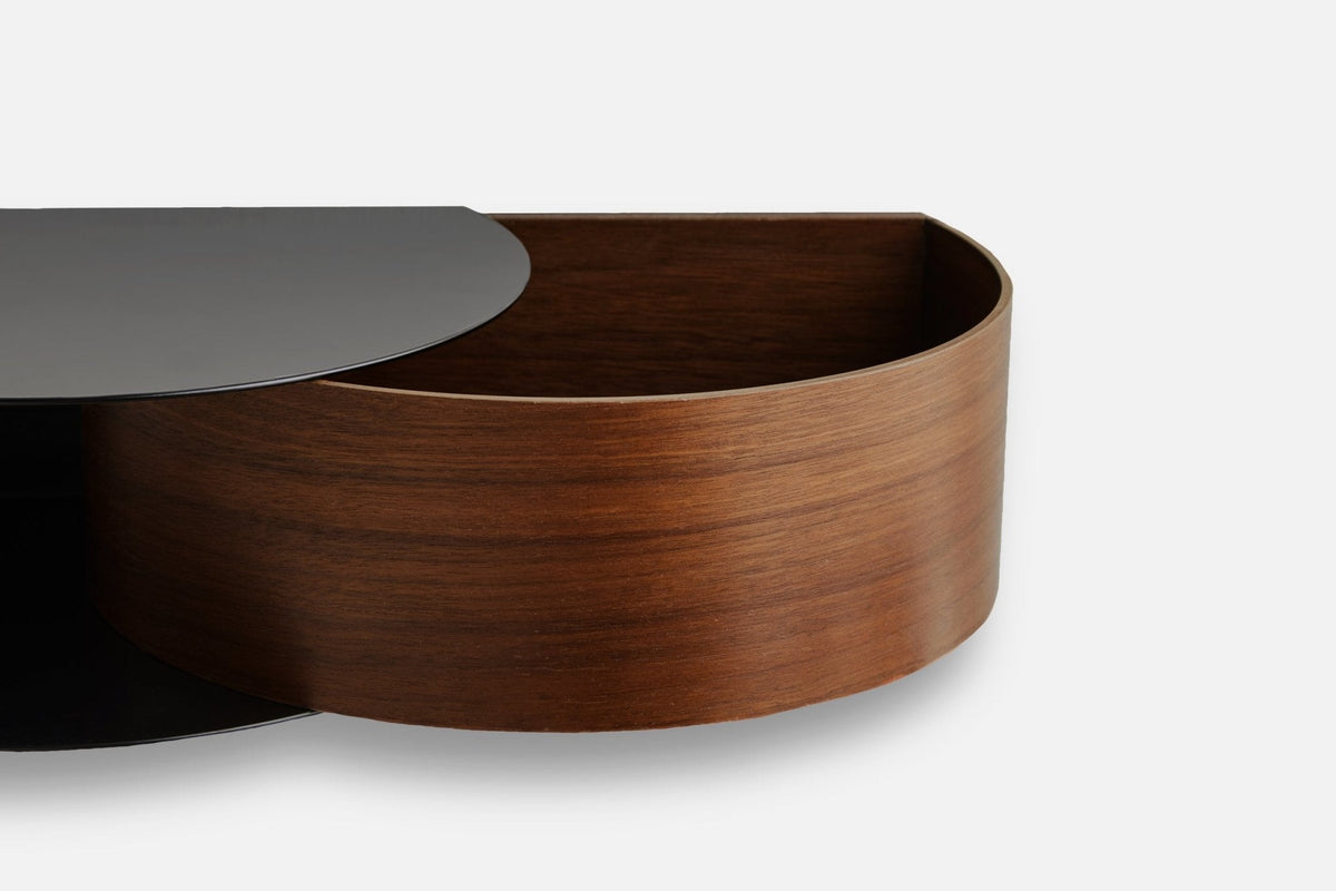 WOUD Wallie seinälaatikko pähkinä/musta - Laatukaluste