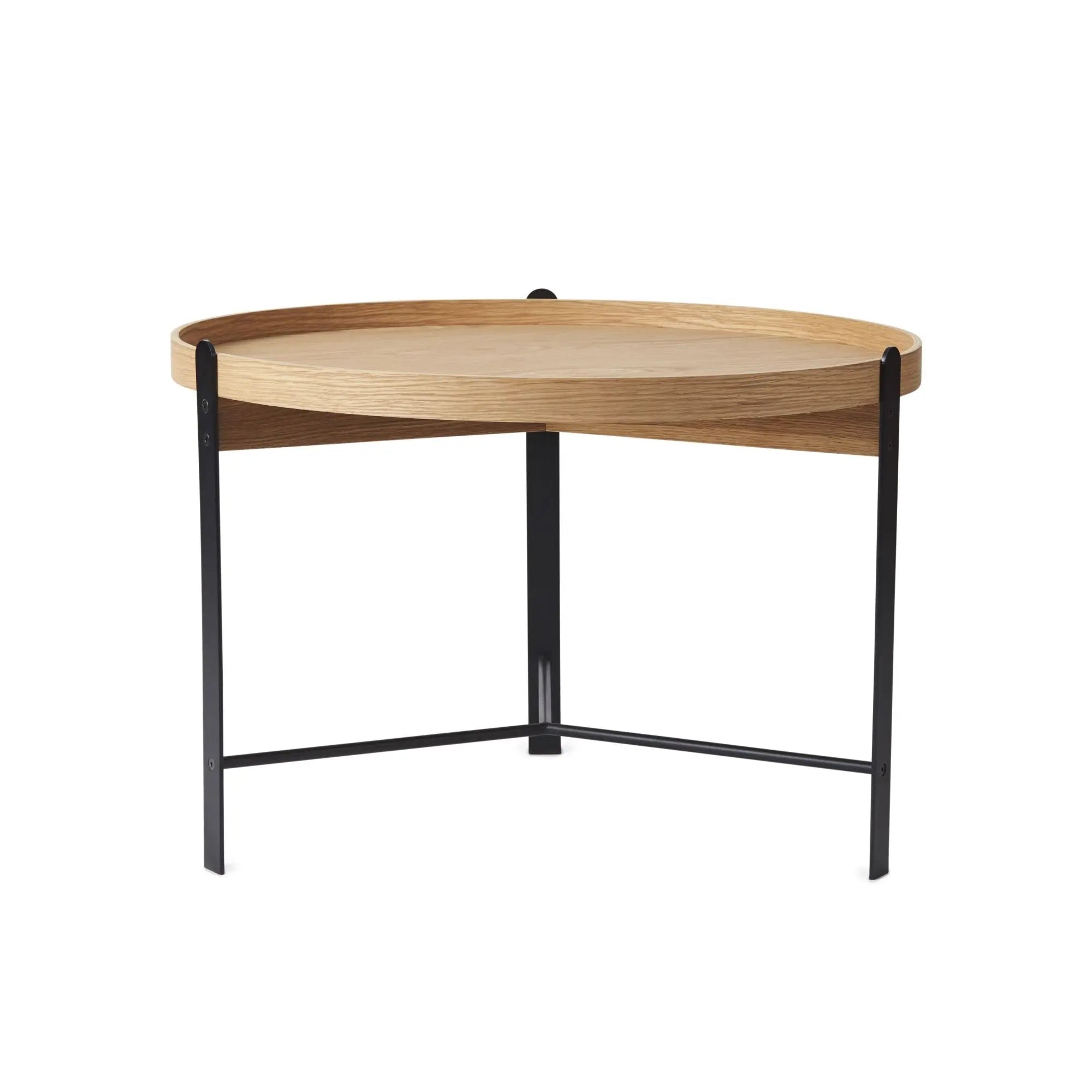 Warm Nordic Compose sohvapöytä 70cm valkoöljytty tammi/musta Warm Nordic