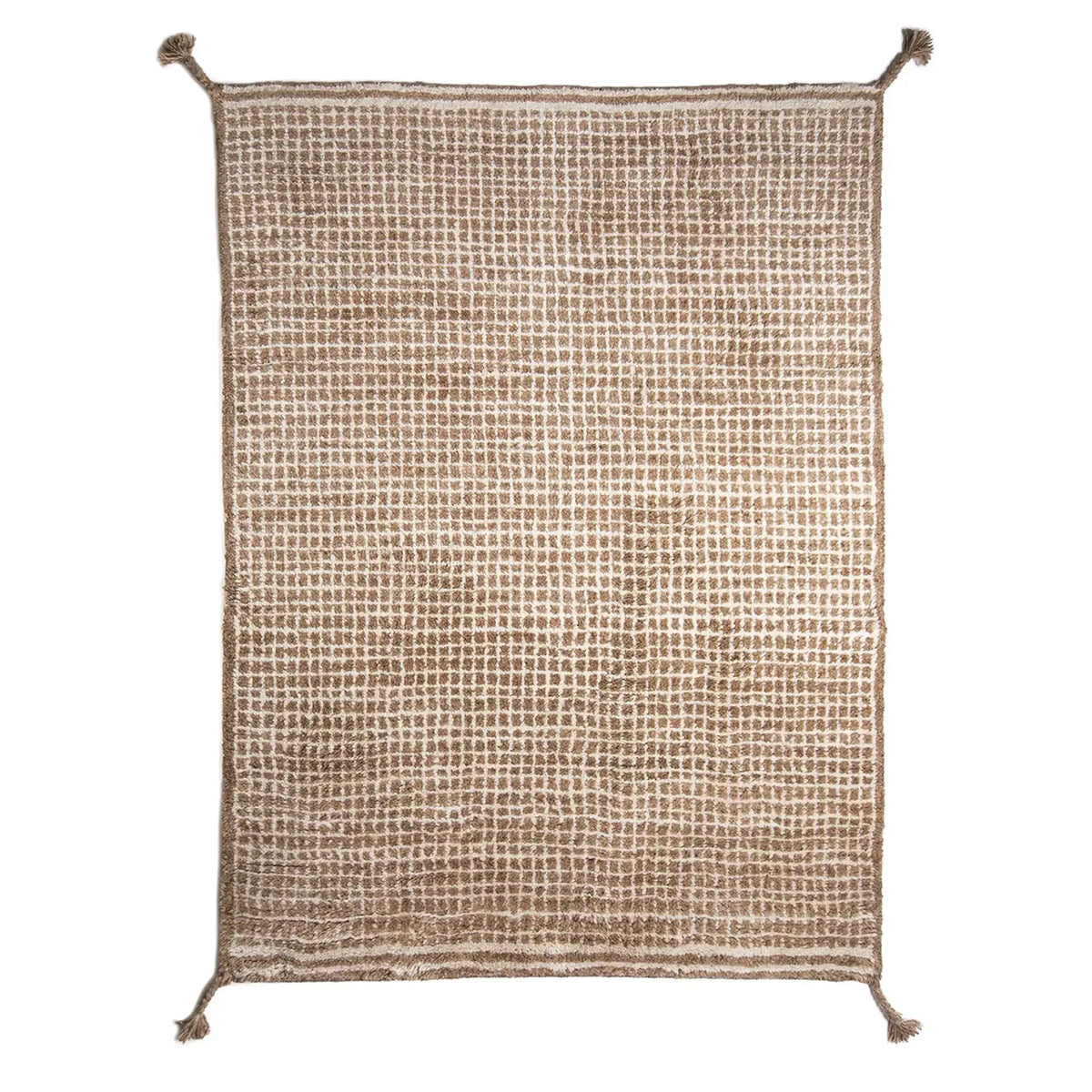 Woodnotes Grid matto 170x240 valkoinen/kameli Woodnotes