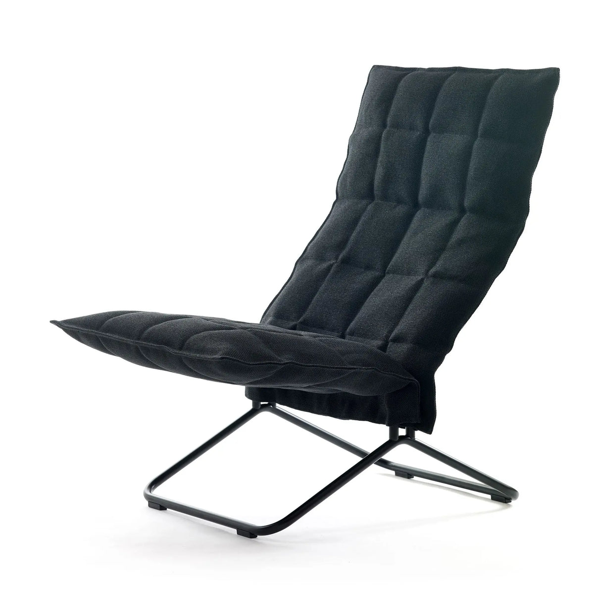 Woodnotes K-tuoli kapea, musta putkijalka, musta Woodnotes