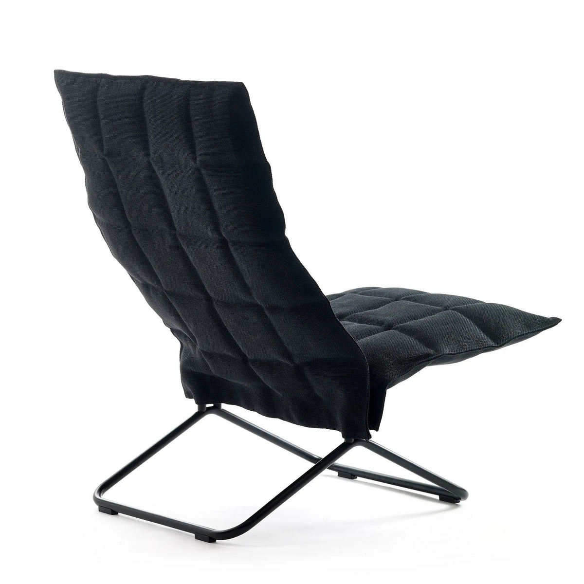 Woodnotes K-tuoli kapea, musta putkijalka, musta Woodnotes