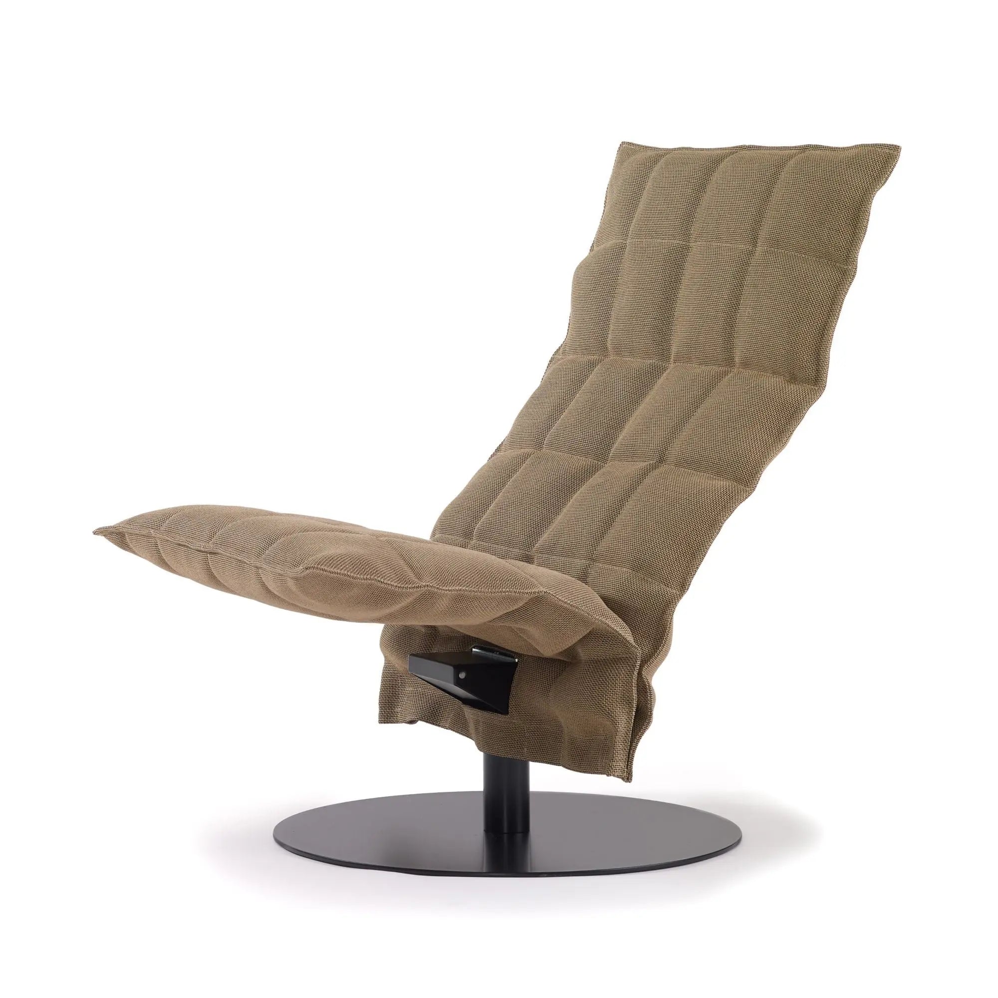 Woodnotes K-tuoli kapea, pyörivä musta laippajalka, natural-musta Woodnotes