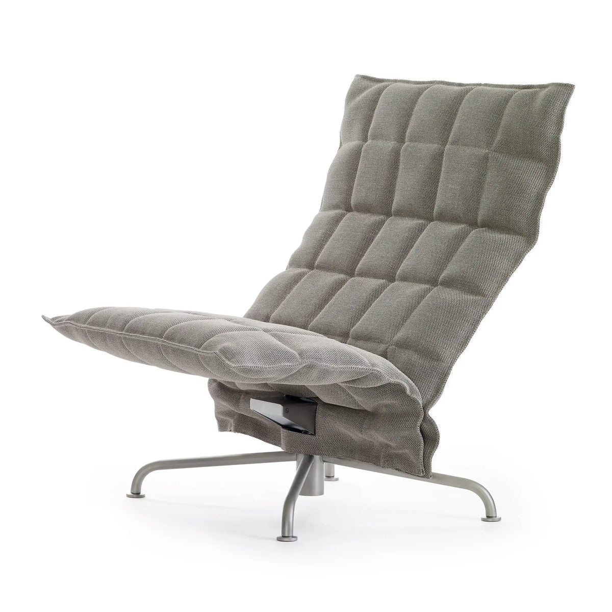 Woodnotes K-tuoli leveä, pyörivä ristikkojalka, kitti-musta Woodnotes