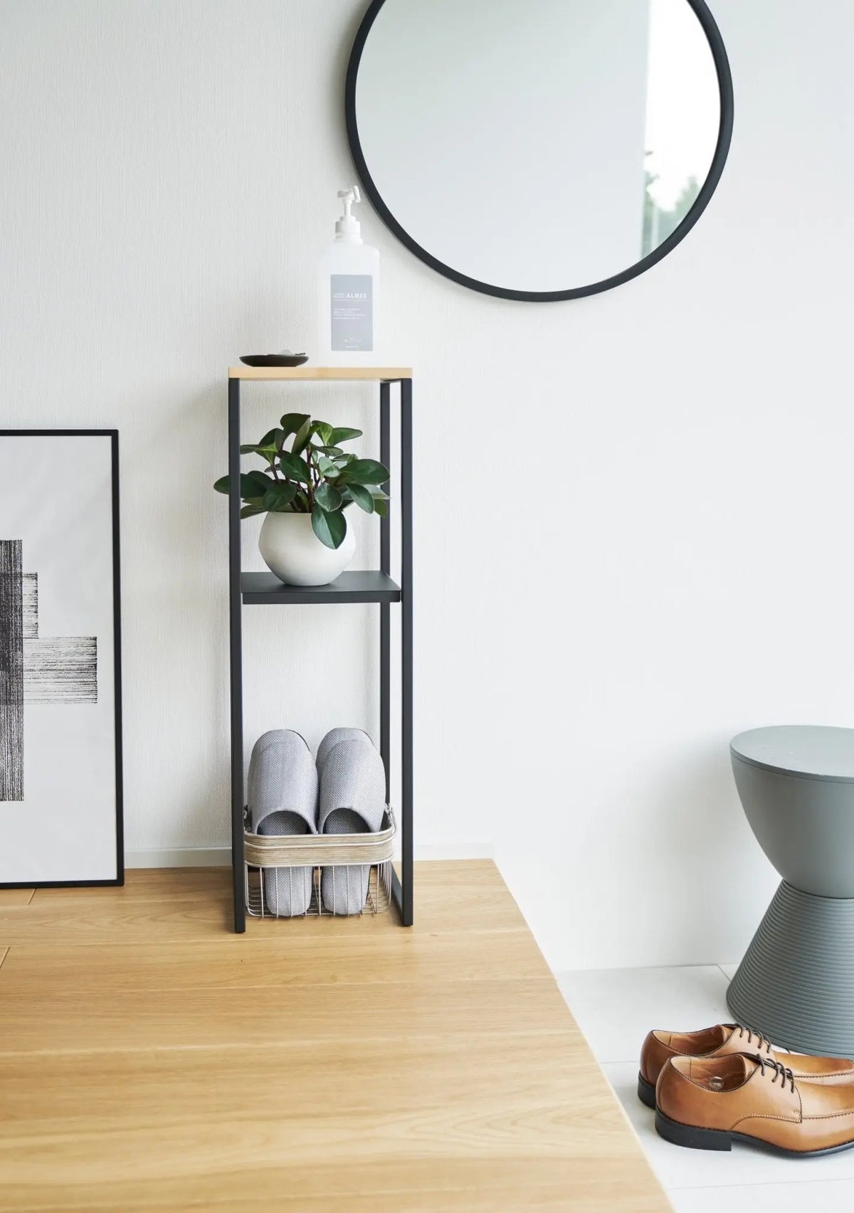 Yamazaki Tower hylly 2-tasoinen musta - Laatukaluste