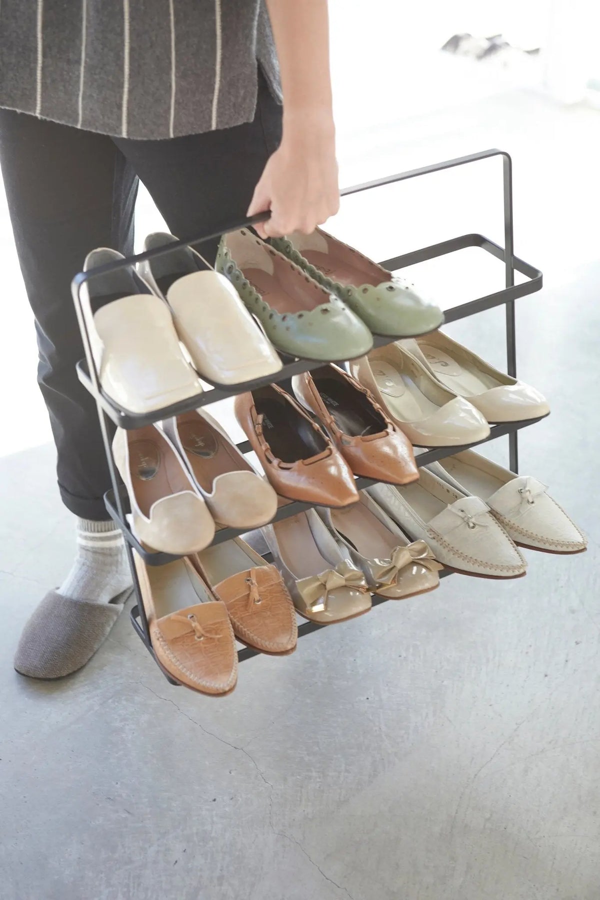 Yamazaki Tower kenkäteline leveä musta Yamazaki