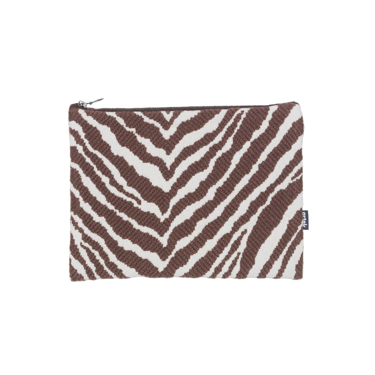 Artek Zebra pouch large brown/white