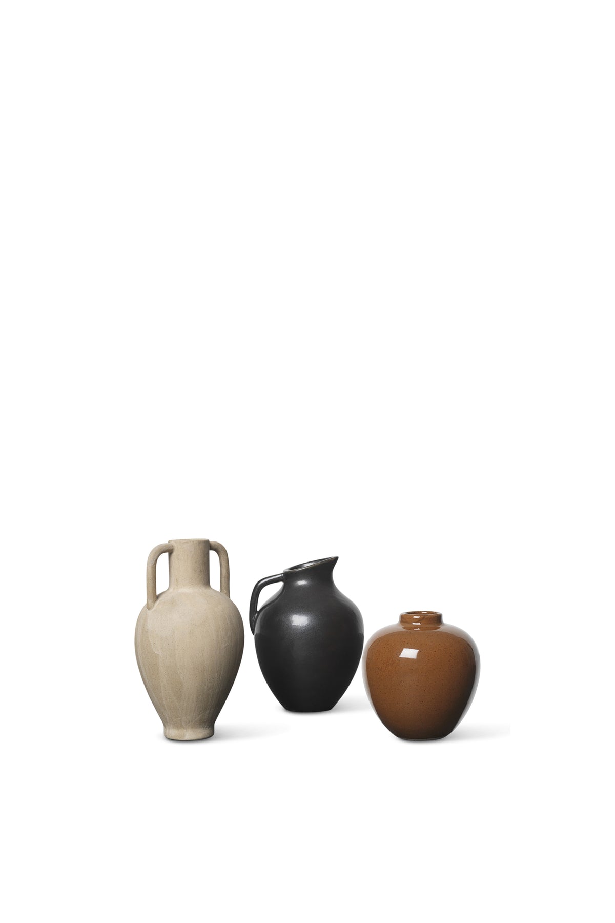 Ferm Living Ary M mini maljakko hiilenharmaa