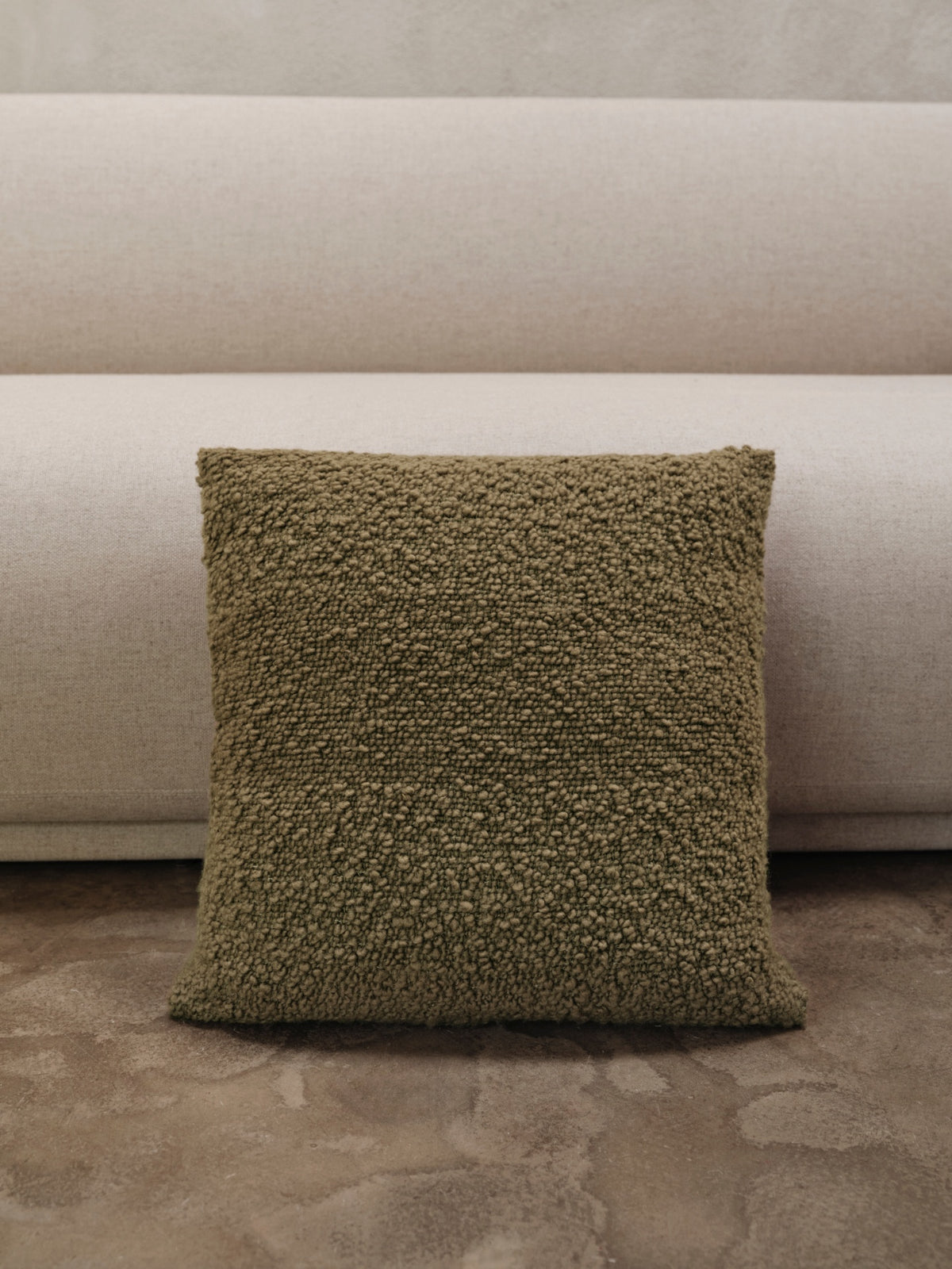 Ferm Living Moor 50x50 cushion olive