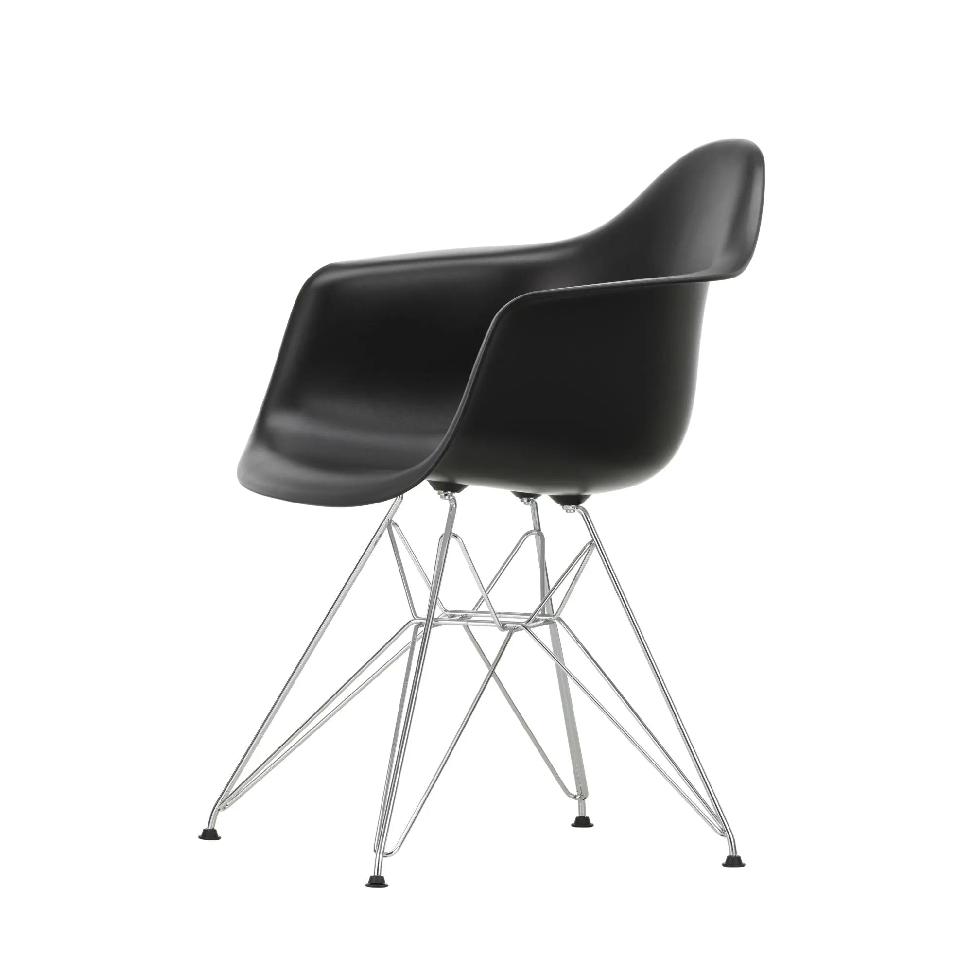 Vitra Eames DAR tuoli RE musta/kromi Vitra