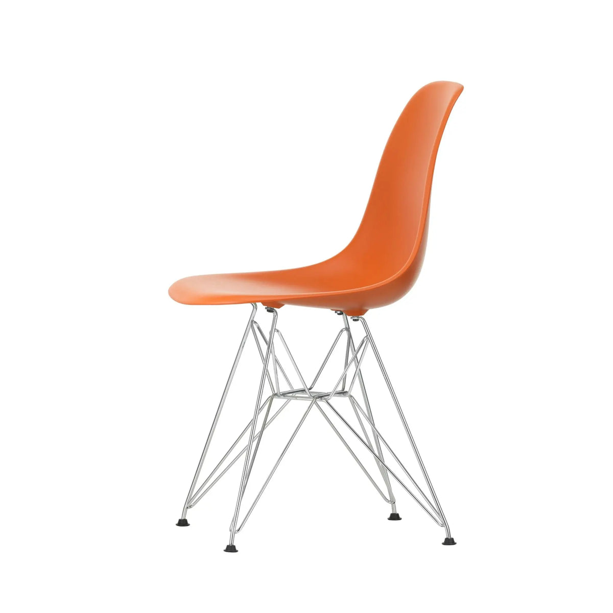 Vitra Eames DSR tuoli RE ruosteinen oranssi/kromi Vitra