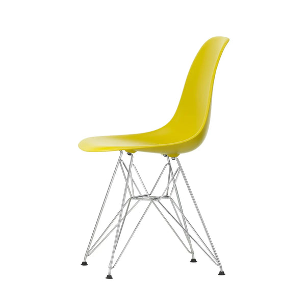 Vitra Eames DSR tuoli RE sinapinkeltainen/kromi Vitra