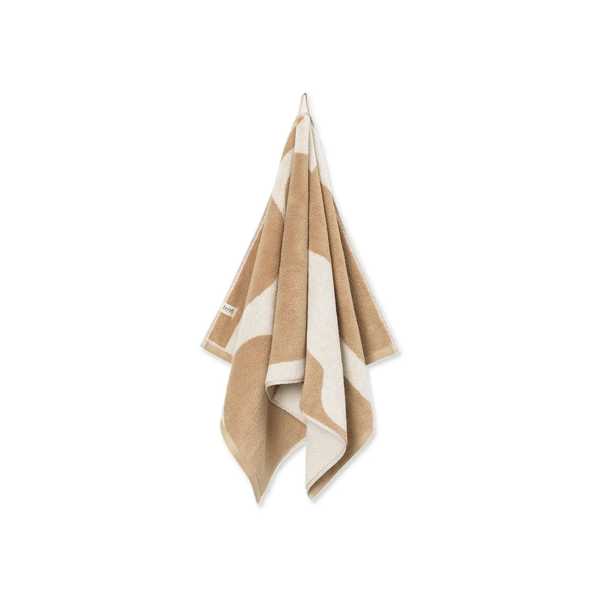 Ferm Living Ebb käsipyyhe hiekka/luonnonvalkoinen Ferm Living