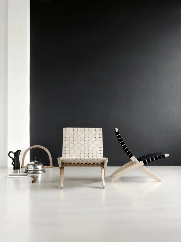 Carl Hansen & Søn MG501 Cuba lepotuoli saippuoitu tammi/musta Carl Hansen & Søn