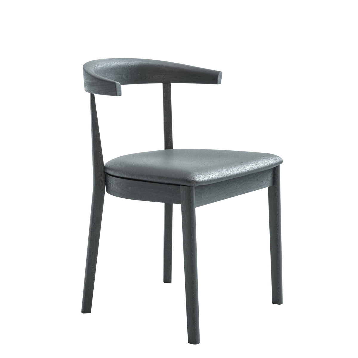 Skovby #52 tuoli musta/musta nahka Skovby