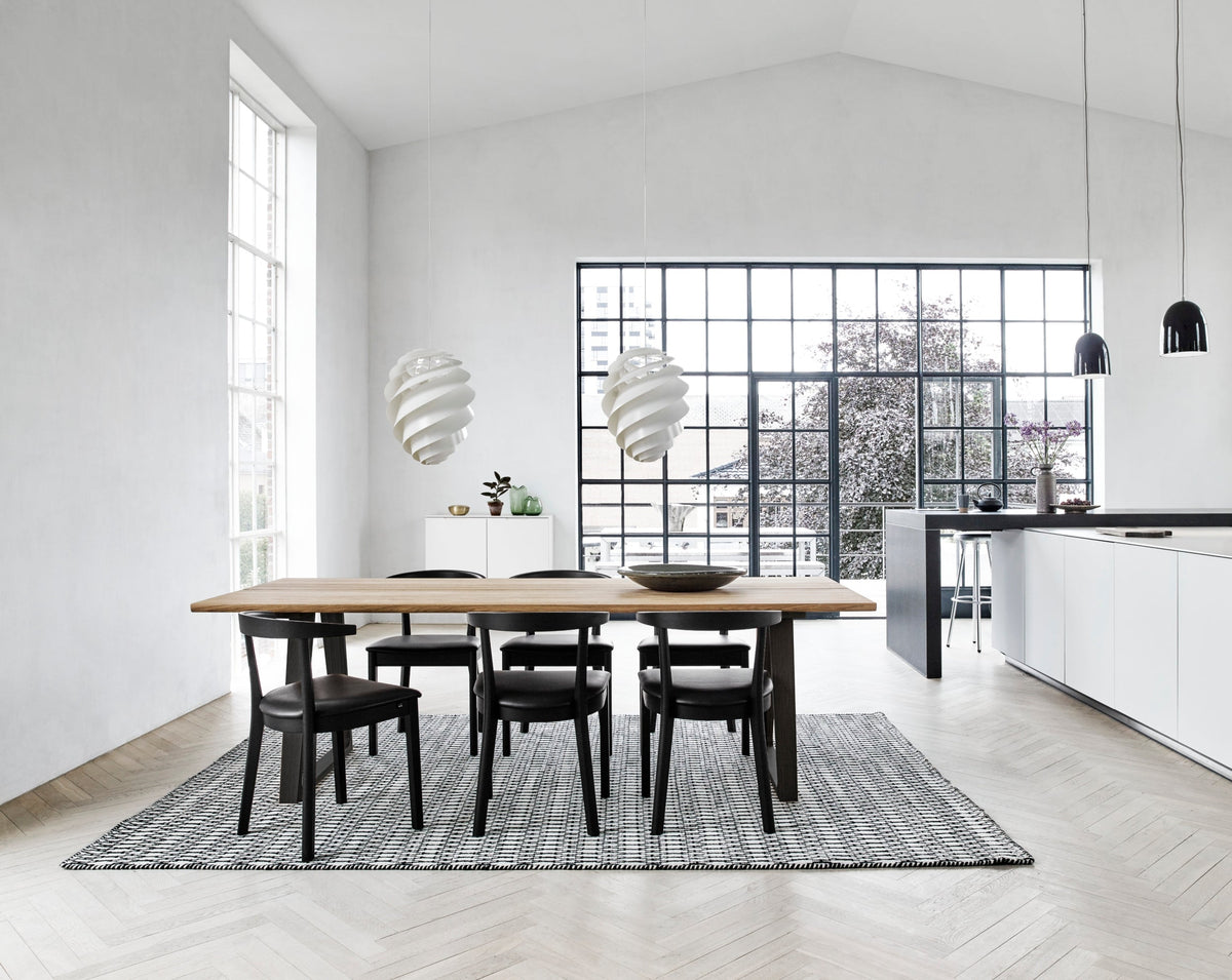 Skovby #52 tuoli musta/musta nahka Skovby