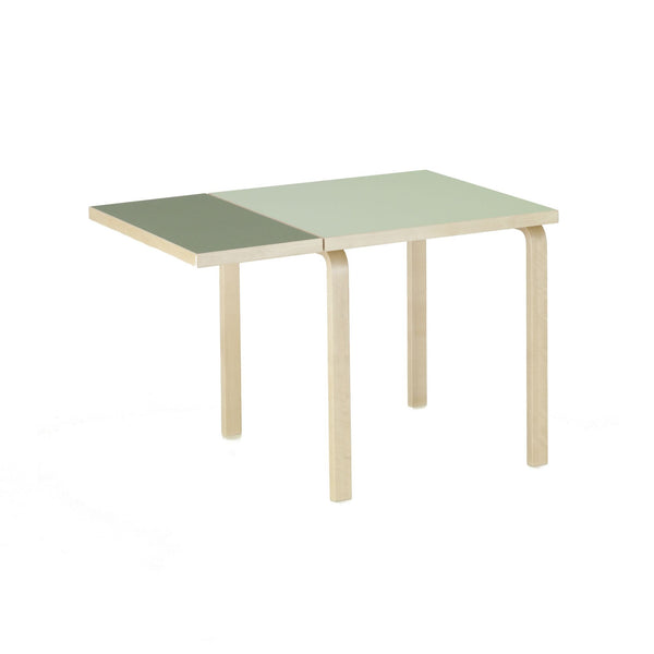 Artek DL81C klaffipöytä pistaasi/oliivi linoleum Artek