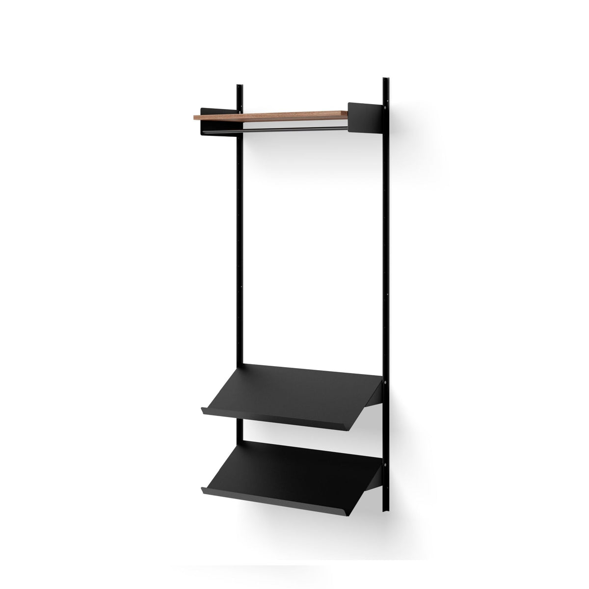 New Works Wardrobe 1 kokonaisuus musta/pähkinä New Works