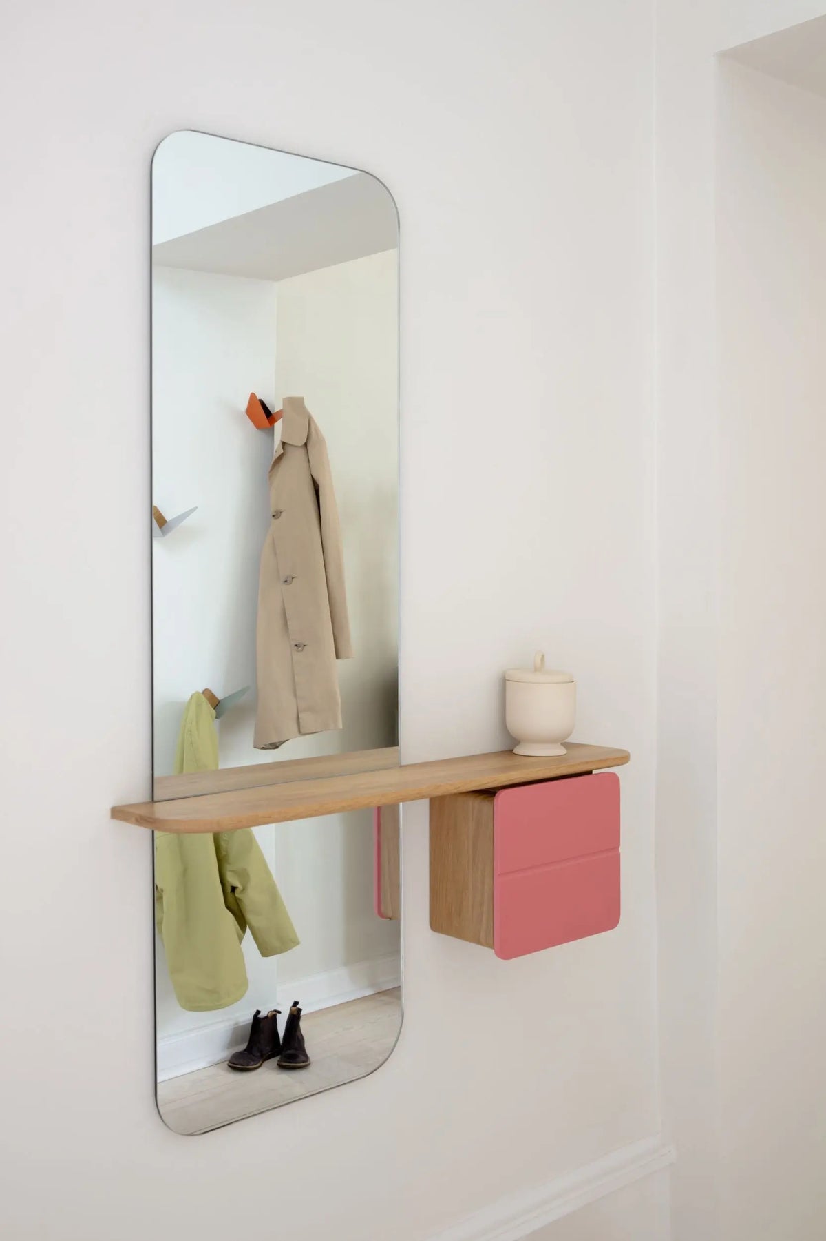 UMAGE One More Look peili tammi/roosa Umage