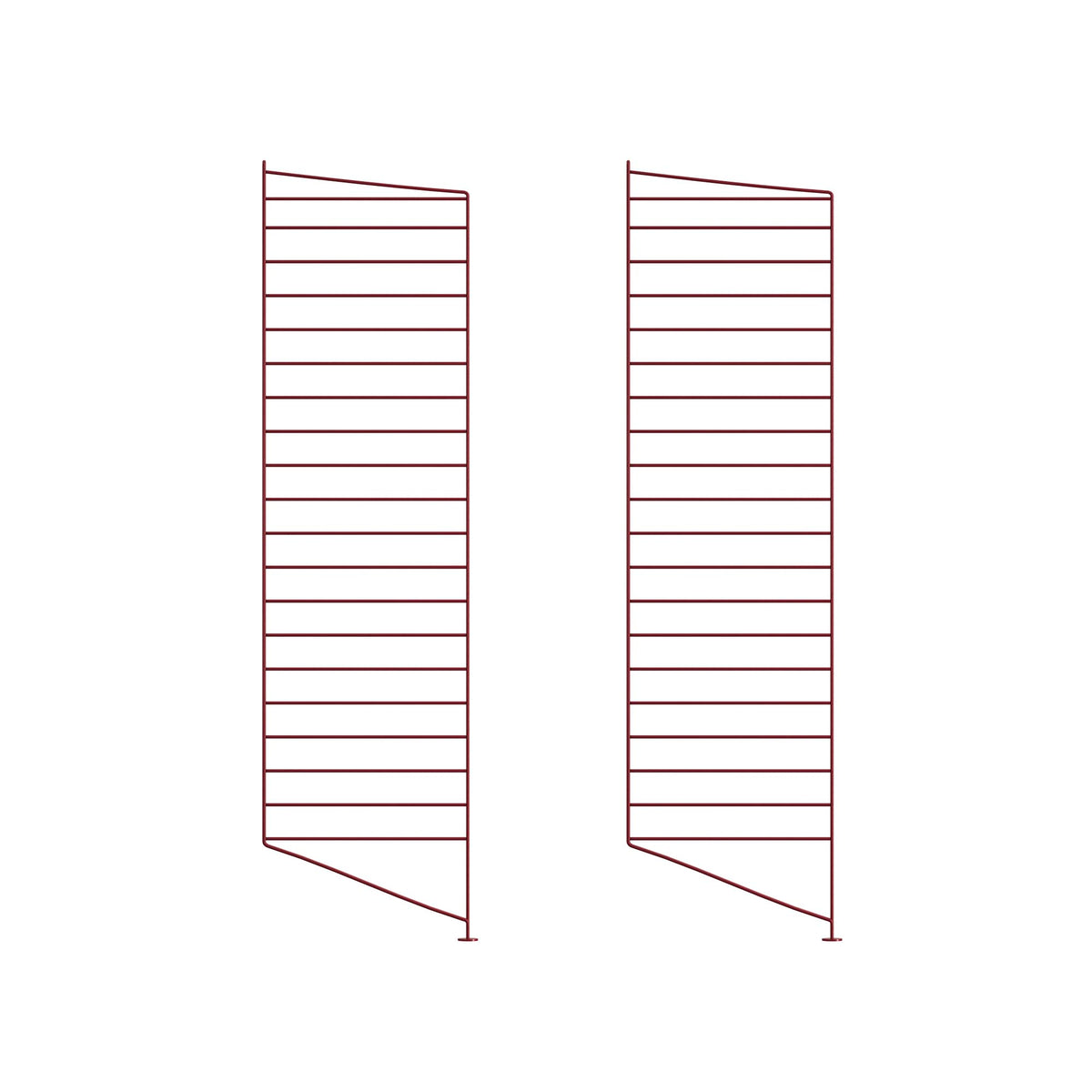 String System floor panel 115x30 dark red 2pcs