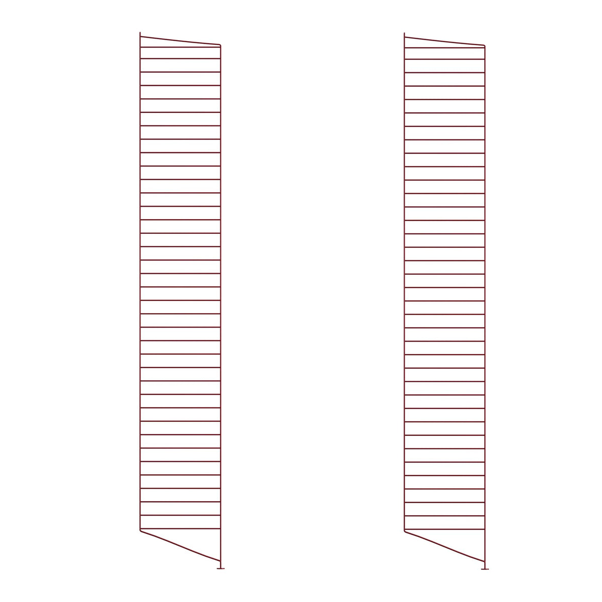 String System floor panel 200x30 dark red 2pcs