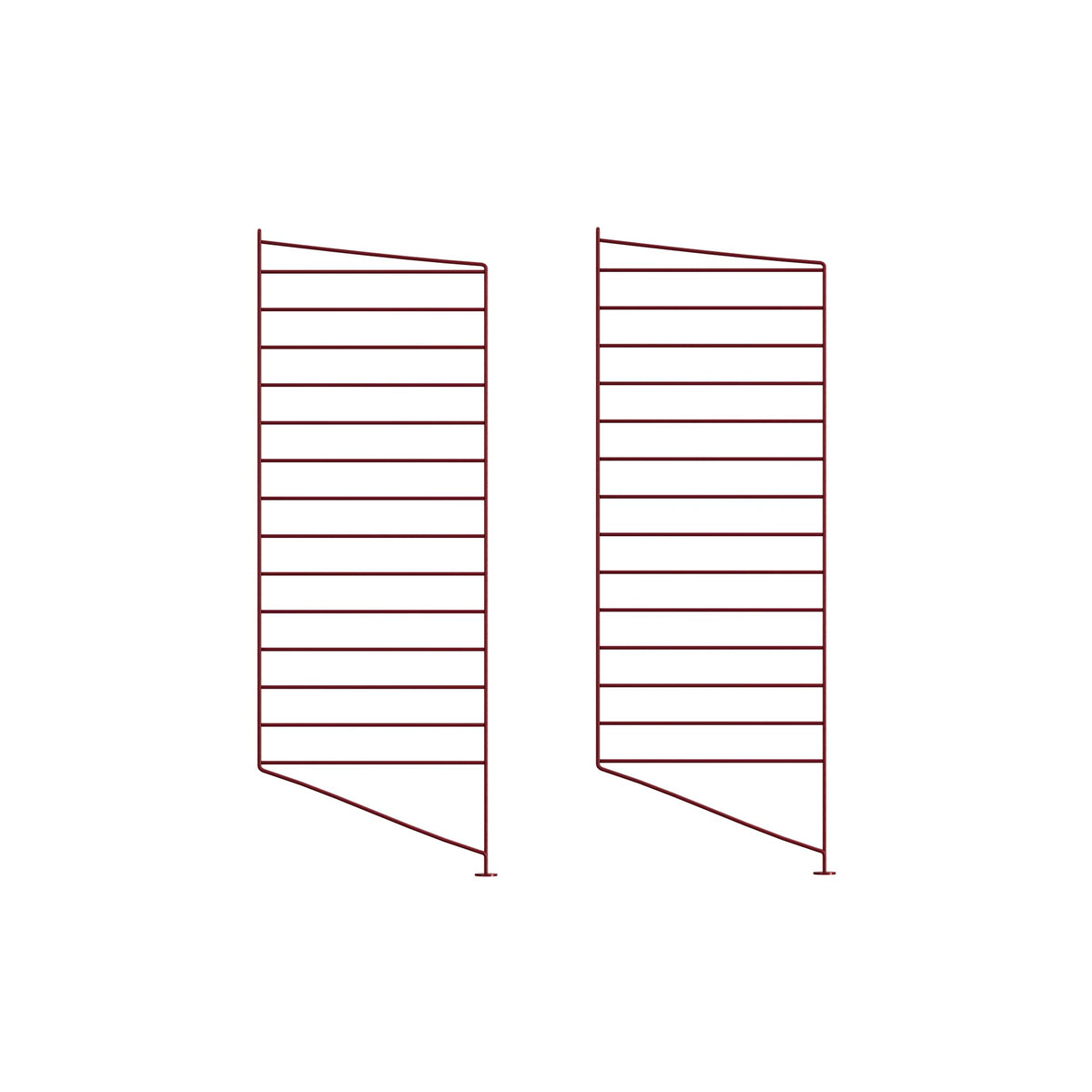 String System floor panel 85x30 dark red 2pcs