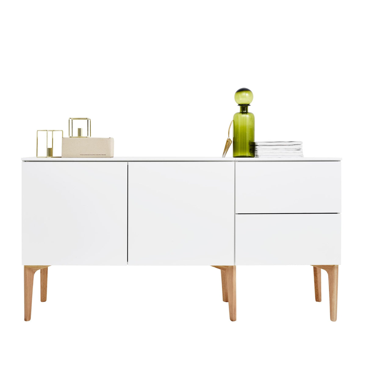 Lundia Fuuga 144x76 senkki valkoinen/tammi Lundia