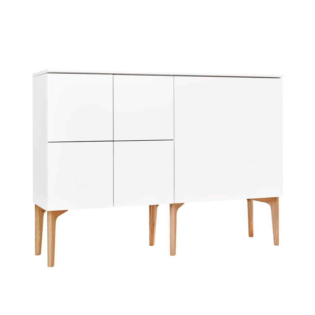 Lundia Fuuga 128x92 senkki valkoinen/tammi Lundia