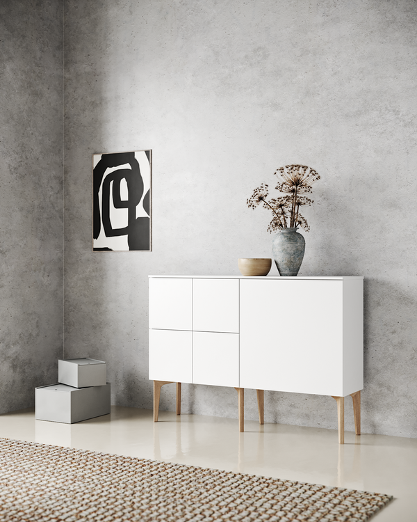 Lundia Fuuga 128x92 senkki valkoinen/tammi Lundia
