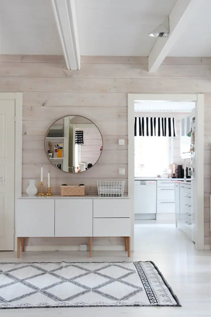 Lundia Fuuga senkki 144x76 valkoinen/tammi Lundia