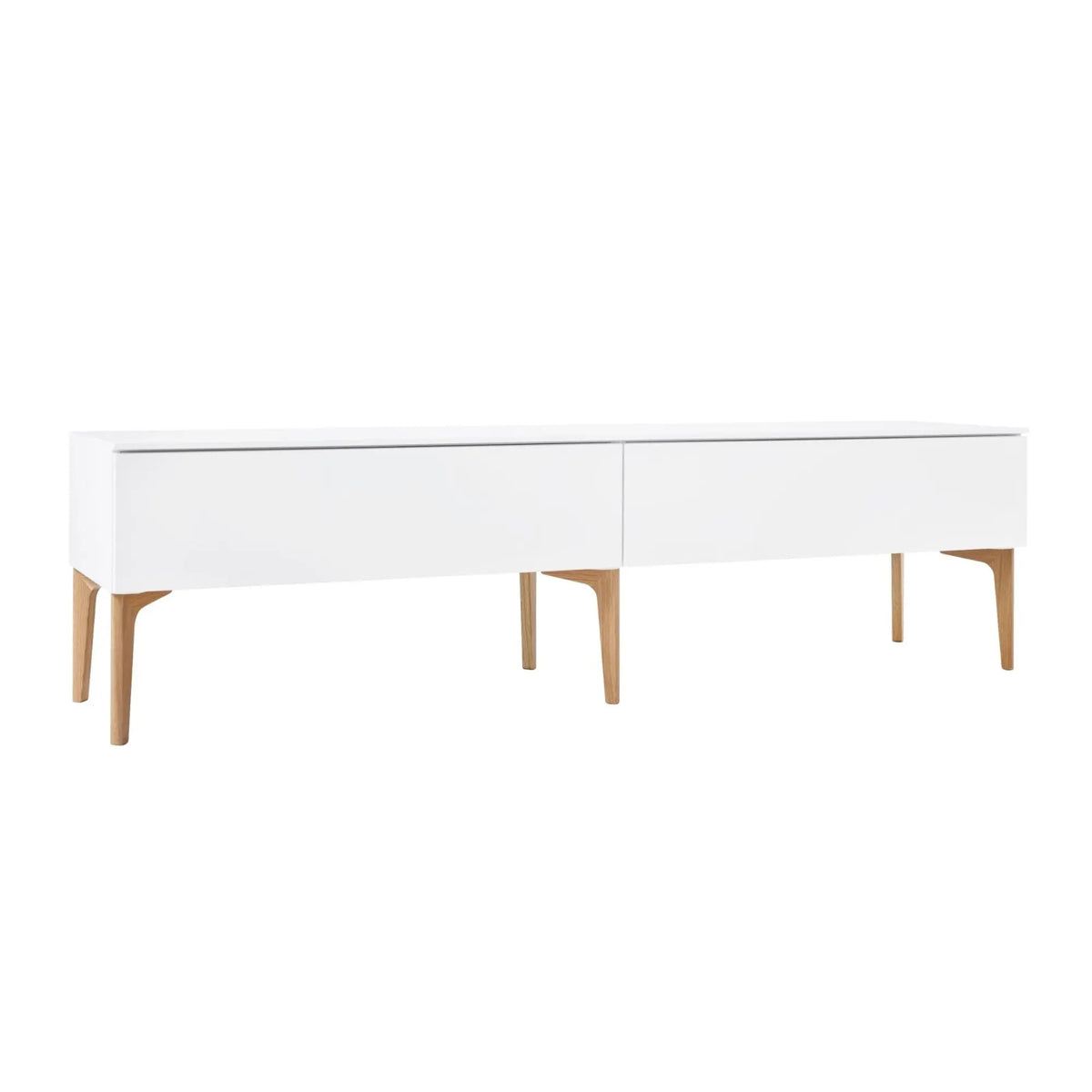 Lundia Fuuga TV-taso 192x52 valkoinen/tammi Lundia