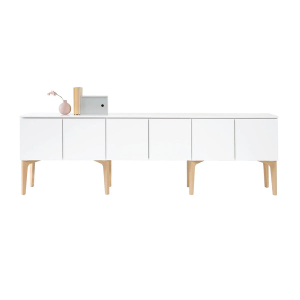 Lundia Fuuga TV-taso 192x60 valkoinen/tammi Lundia