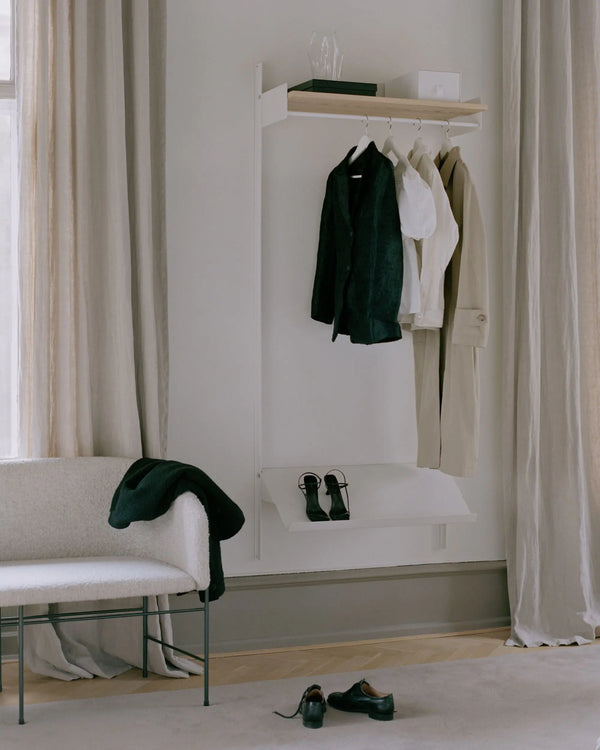 New Works Wardrobe 1 kokonaisuus valkoinen/tammi New Works