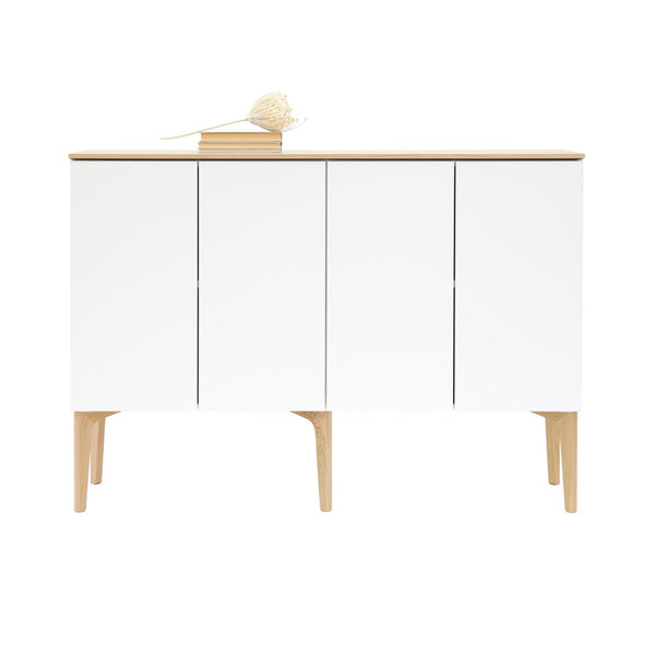 Lundia Fuuga 128x92 senkki 4xOvi valkoinen/tammikansi Lundia