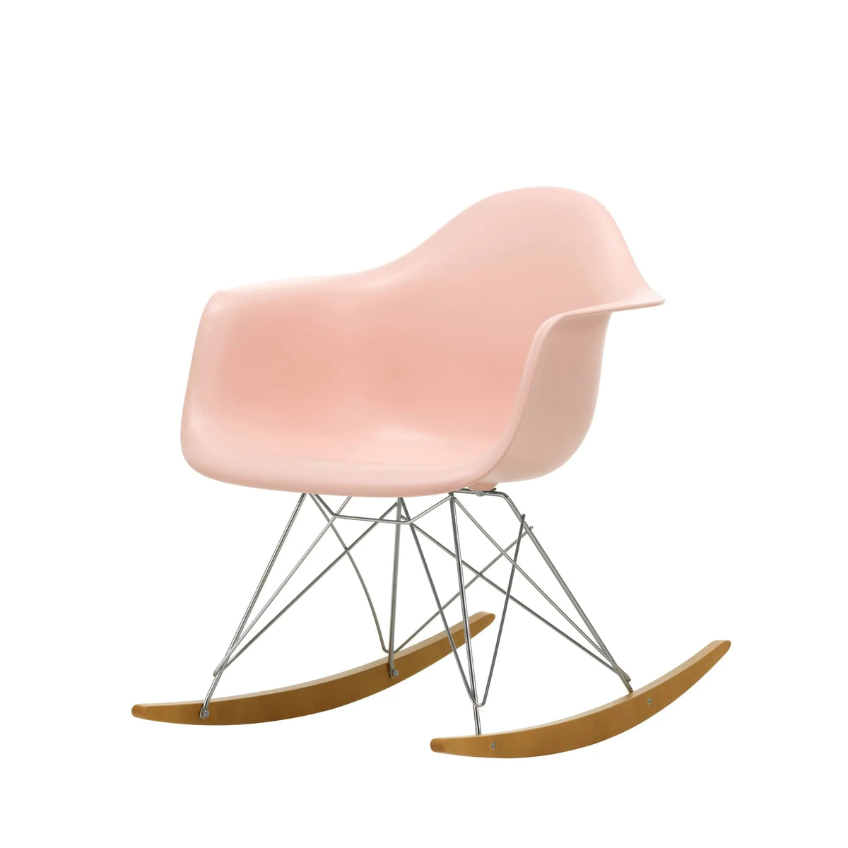 Vitra Eames RAR keinutuoli roosa/vaahtera Vitra