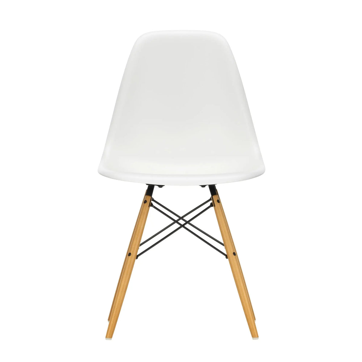 Vitra Eames DSW tuoli valkoinen/vaahtera (vanha materiaali)