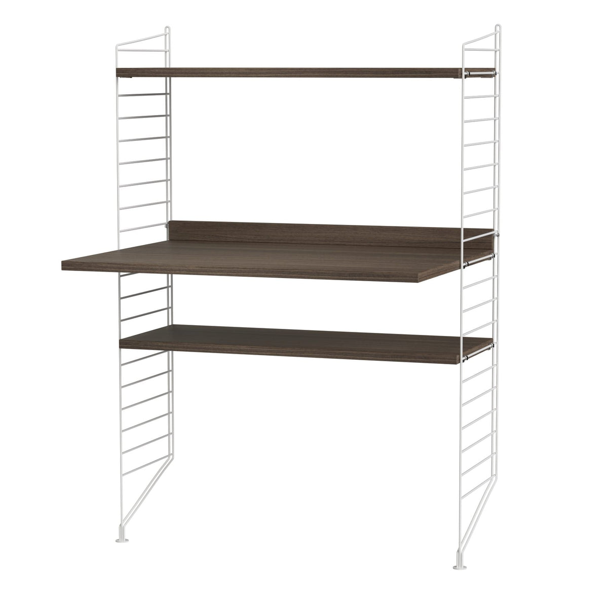 String System Workspace H kokonaisuus pähkinä/valkoinen String Furniture