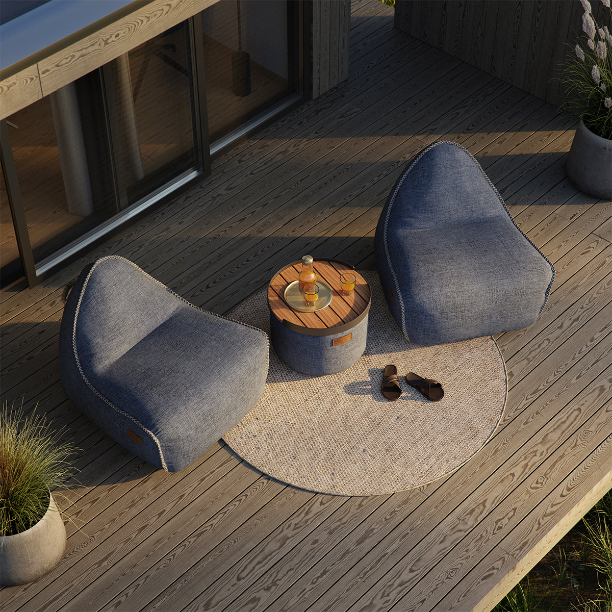 SACKit Cobana Lounge beanbag indigo