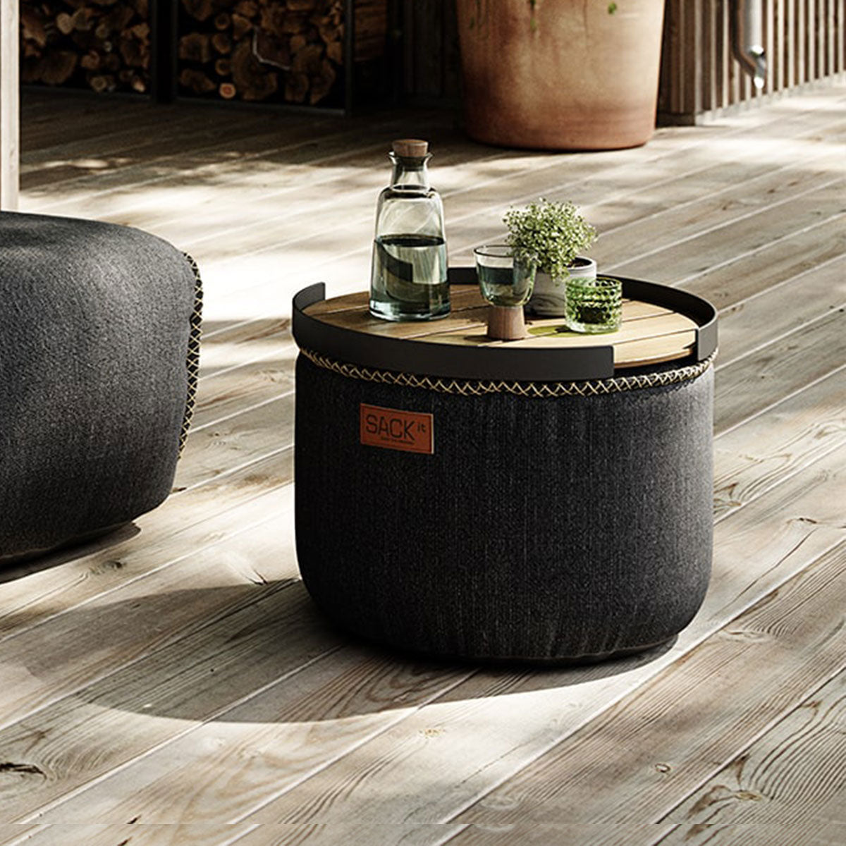 SACKit Cobana Pouf black
