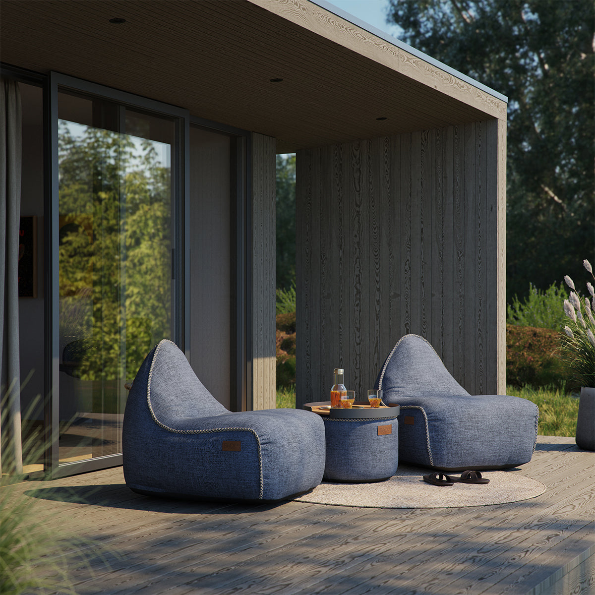 SACKit Cobana pouf indigo