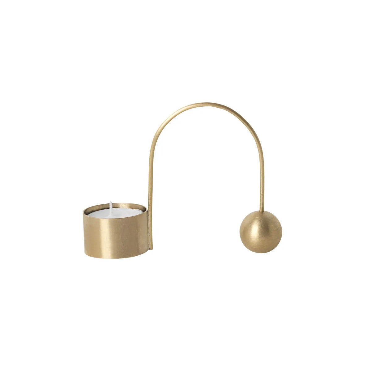 Ferm Living Balance tuikkukynttilänjalka messinki - Laatukaluste