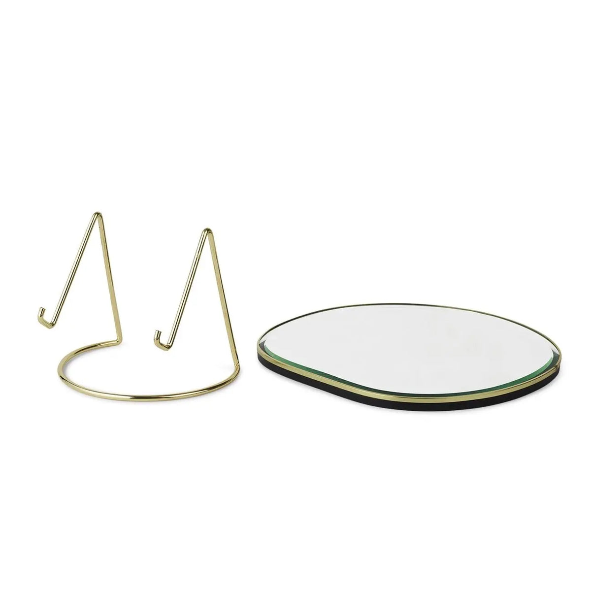 Ferm Living Pond pöytäpeili messinki - Laatukaluste