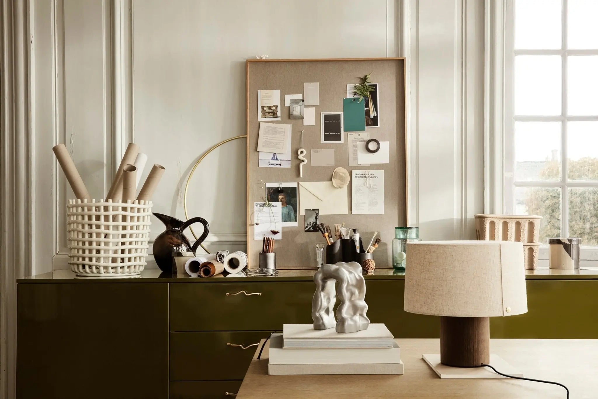 Ferm Living Scenery muistitaulu leveä tammi - Laatukaluste