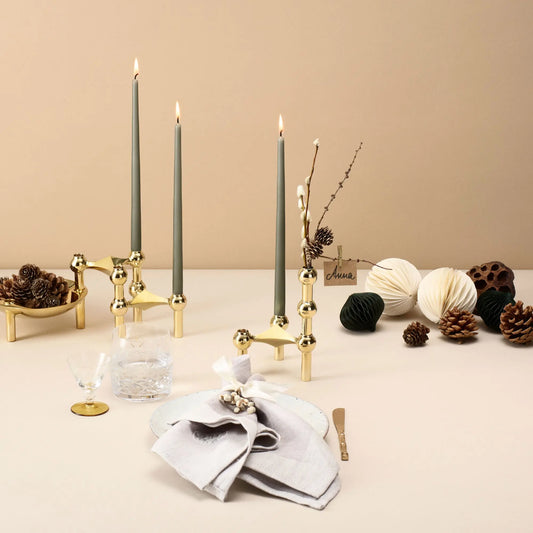 STOFF Nagel kynttilänjalka 3kpl messinki - Laatukaluste