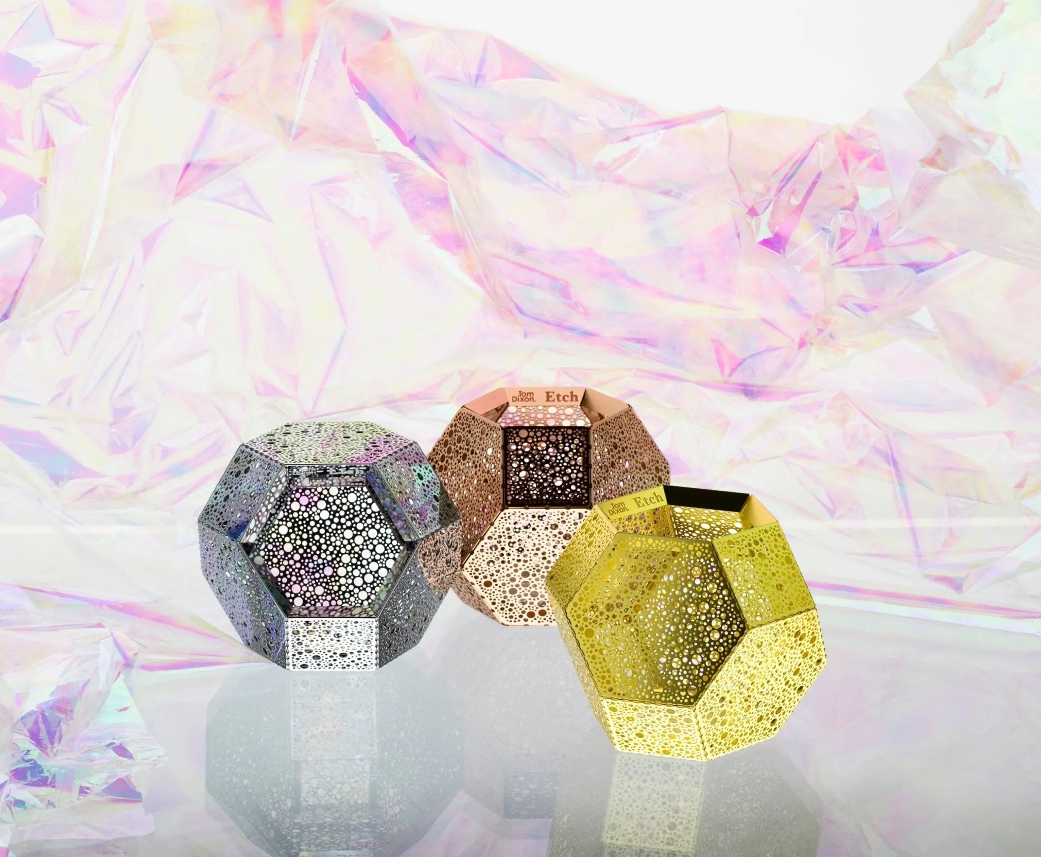 Tom Dixon Etch kynttilälyhty kupari - Laatukaluste