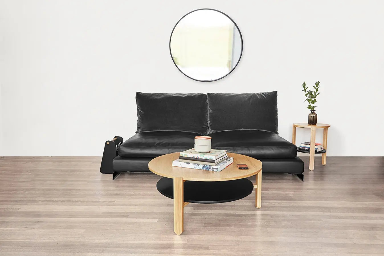 Umbra Hub peili pyöreä 94cm musta - Laatukaluste