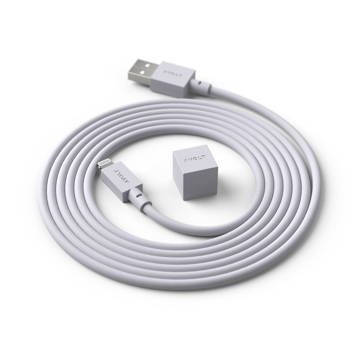 Avolt Cable 1 USB latauskaapeli harmaa - Laatukaluste