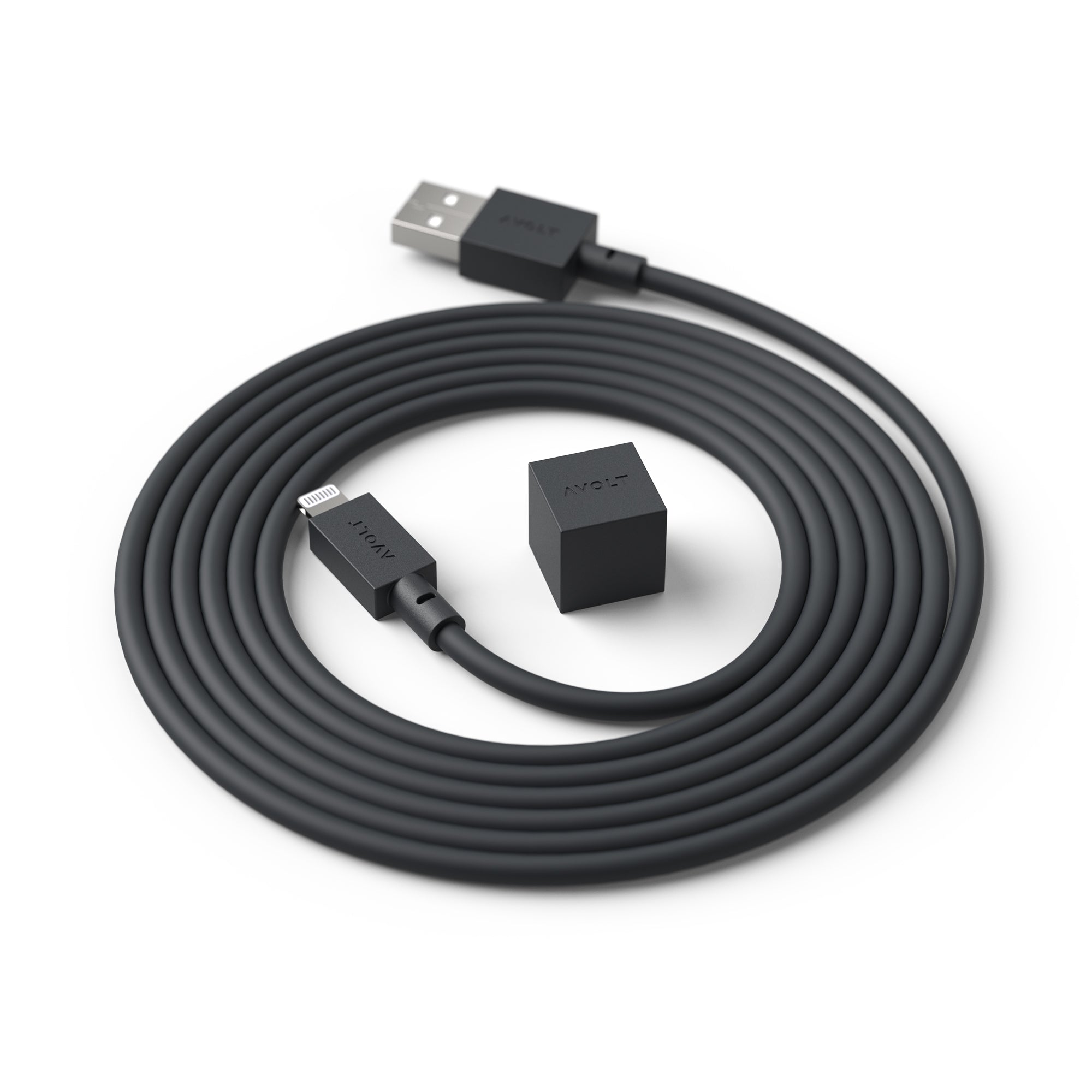 Avolt Cable 1 USB latauskaapeli musta - Laatukaluste