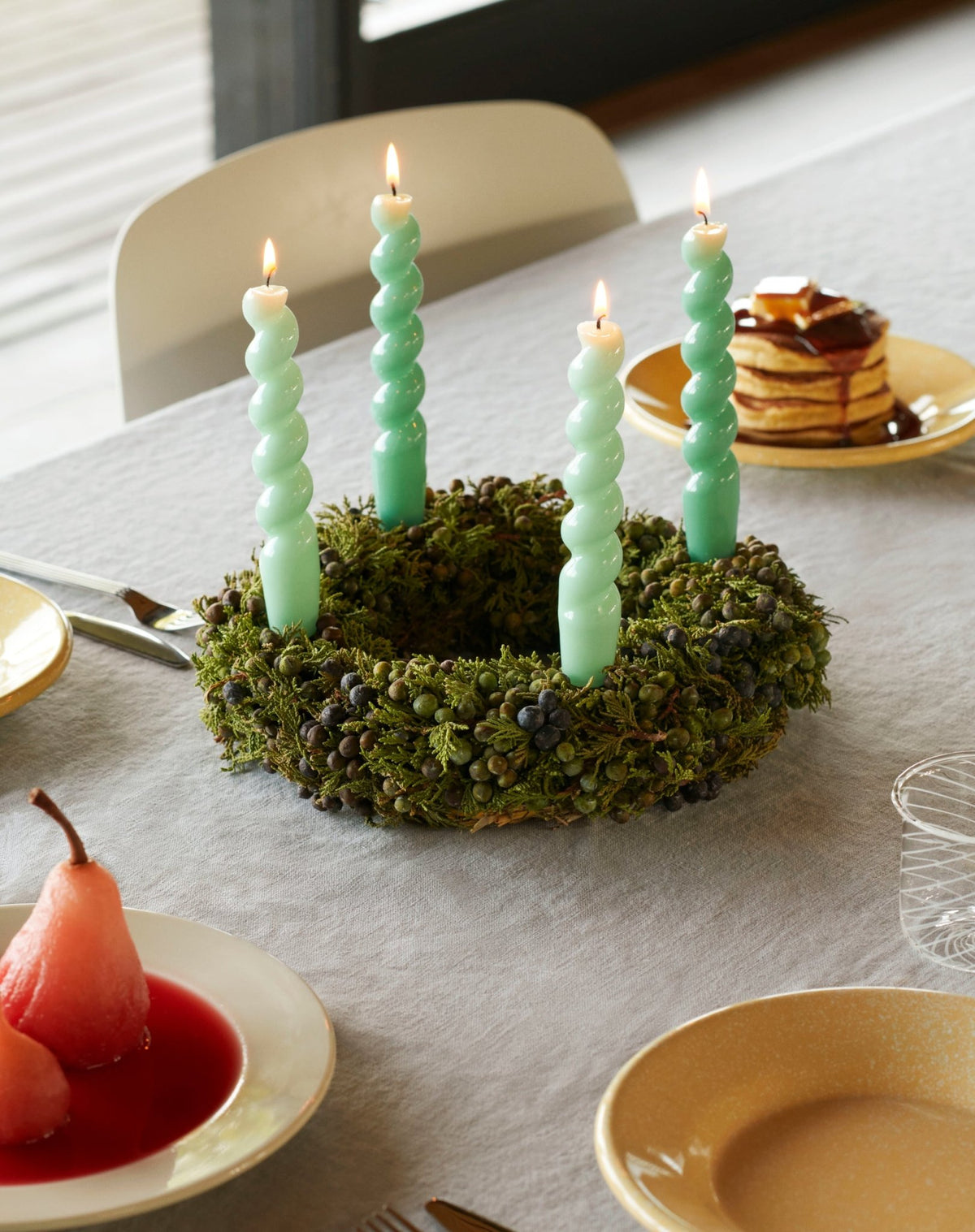 HAY Spiral kynttilät 6kpl vihreä - Laatukaluste