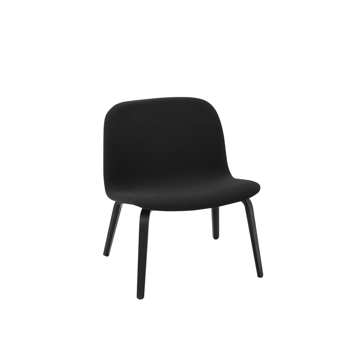 Muuto Visu nojatuoli verhoiltu Steelcut 190/musta - Laatukaluste